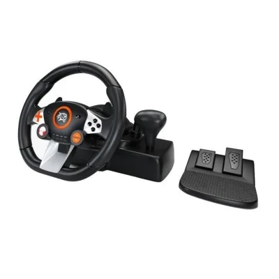 Porodo Gaming 7 in 1 Steering Wheel - Black